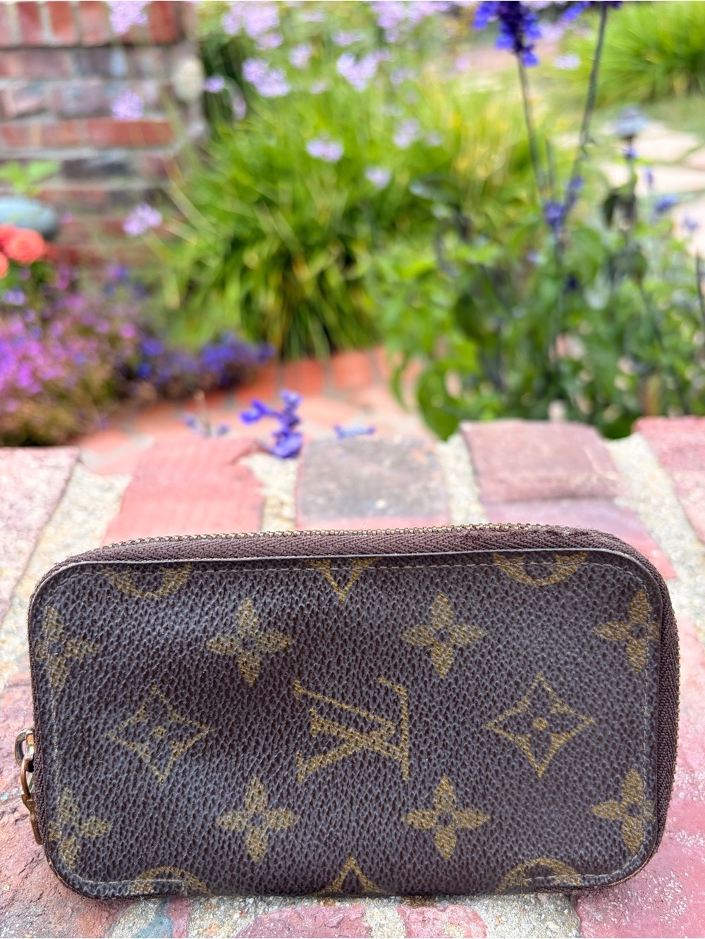 Rare Louis Vuitton Monogram KeyCase France 1993 Datecode Inside Authentic